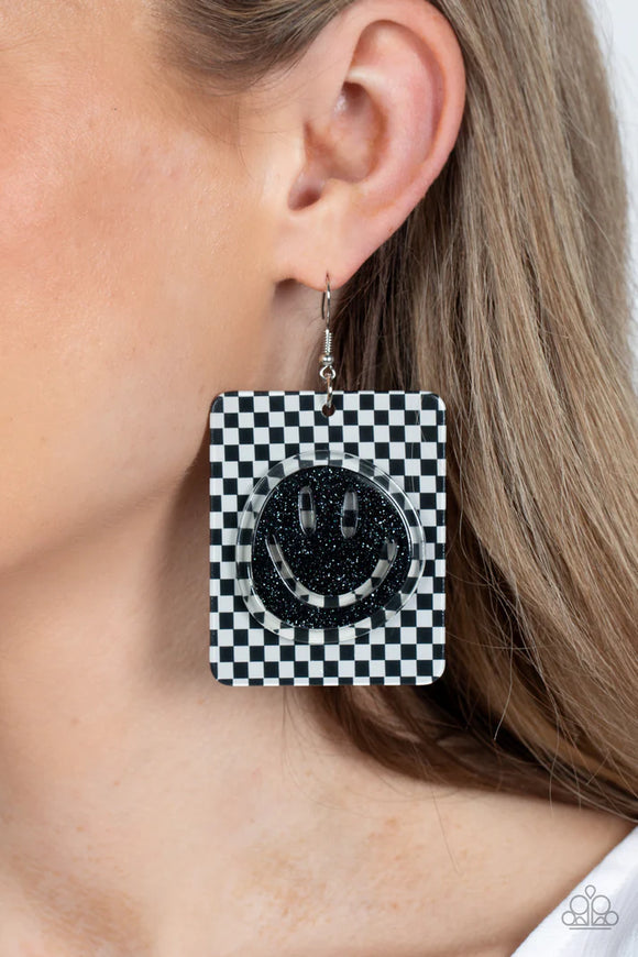 Cheeky Checkerboard - Black